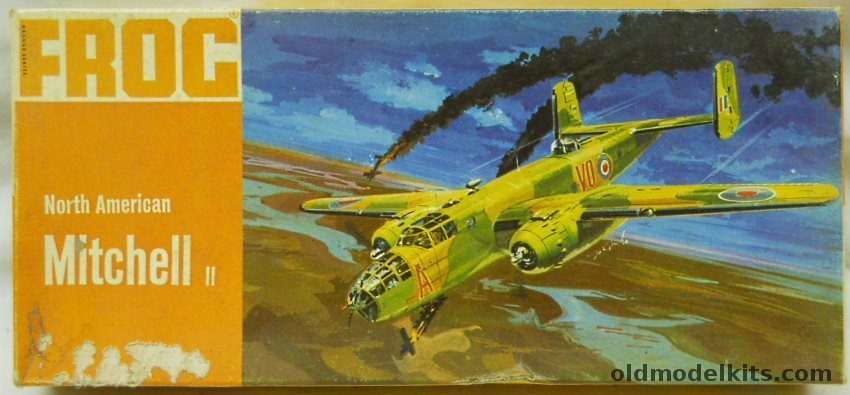 Frog 1/72 Mitchell Mk.II (B-25C) Medium Bomber - RAF - Orange Series, F159 plastic model kit